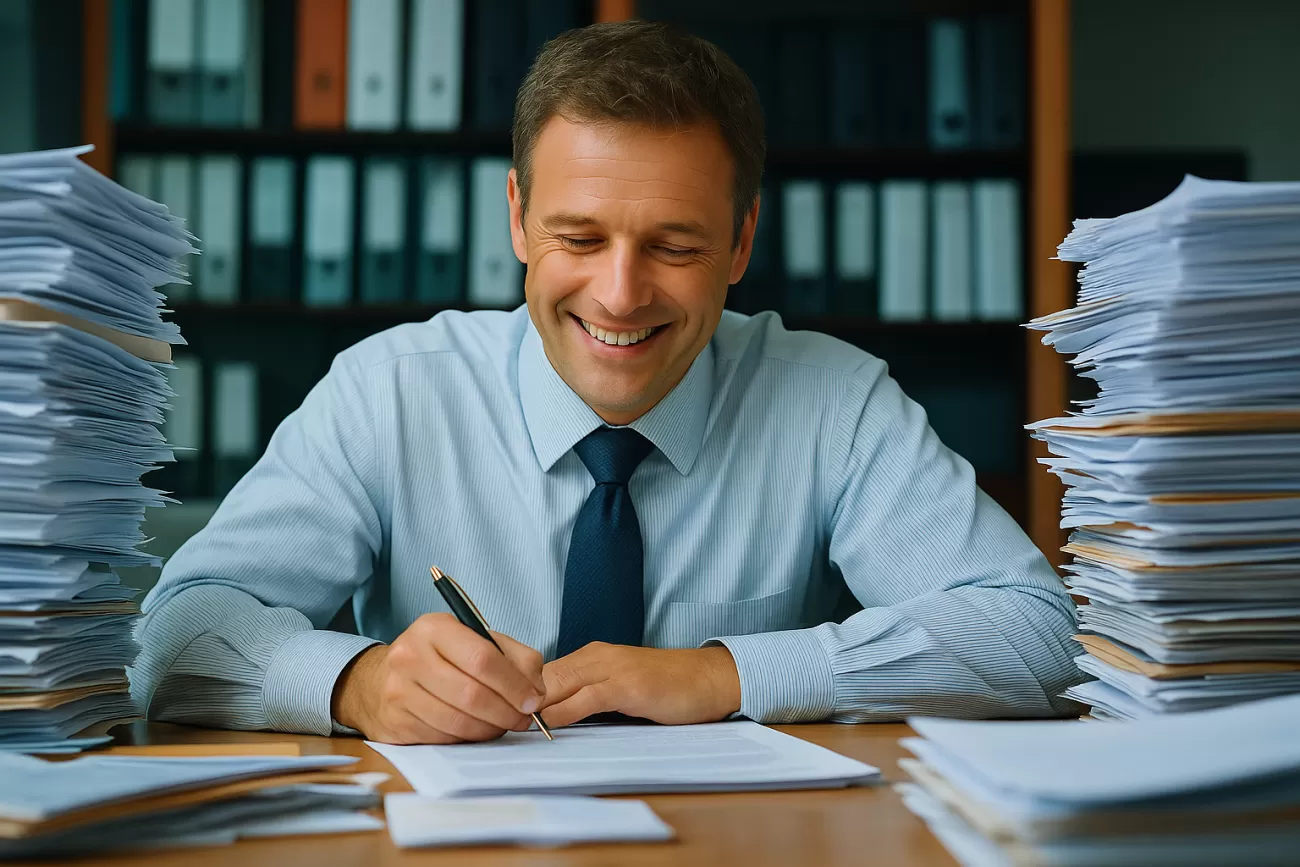 ejecutivo trabajando