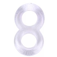 Anillo para el Pene Doble Duo Cock 8 Transparente