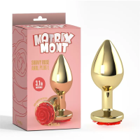 Plug Anal con Joya de Rosa Showy Rose Talla L