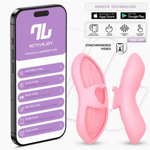 Laia Estimulador de Dedo con Calor y Funda con APP Rosa