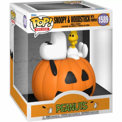 FIGURA POP DELUXE PEANUTS SNOOPY & WOODSTOCK WITH PUMPKIN