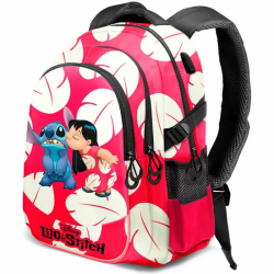 MOCHILA KISS STITCH DISNEY 44CM ADAPTABLE