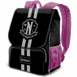 MOCHILA SOLAPA SCHOOL MIERCOLES 45CM