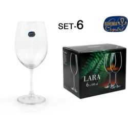 SET 6 COPA CRISTAL BOHEMIA 450CC LARA