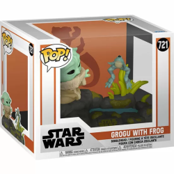 FIGURA POP DELUXE STAR WARS THE MANDALORIAN GROGU WITH FROG