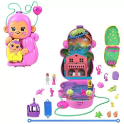 POLLY POCKET COFRE MAMA MONO Y BEBE