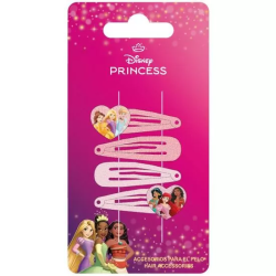 ACCESORIOS PELO CLIPS 4 PIEZAS PRINCESS