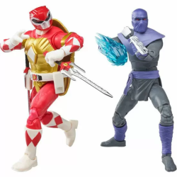 BLISTER FIGURAS RAPHAEL + FOOT SOLDIER TOMMY TORTUGAS NINJA POWER RANGERS 15CM