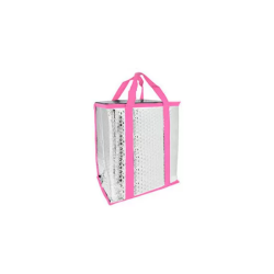 BOLSA NEVERA METAL ROSA