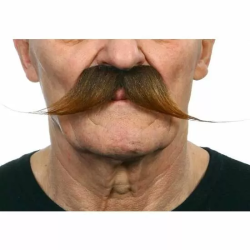 BIGOTE CASTAÑO TALLA ÚNICA