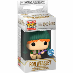 LLAVERO POCKET POP HARRY POTTER HOLIDAY RON EXCLUSIVE