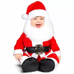 DISFRAZ SANTA CON BARBA Y SONIDO TALLA 12-24 M