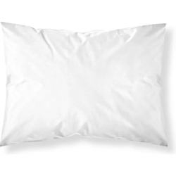 FUNDA DE ALMOHADA 100% ALDOGÓN PEINADO SATÉN LISO WHITE DE 50X80CM.