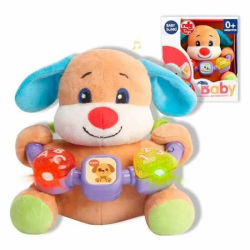 PELUCHE PERRITO MUSICAL 20 CM CON LUCES Y ACTIVIDADES