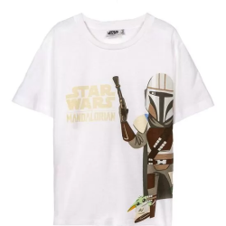 CAMISETA CORTA SINGLE JERSEY THE MANDALORIAN BROWN