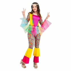 DISFRAZ ADULTO HIPPIE GIRL TALLA M-L