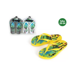 ZAPATILLAS PLAYA NIÑOS ROBOT AMARILLAS TALLA 33