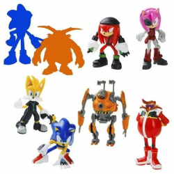 FIGURA SONIC PACK DE 8 FIGURAS COLECCIONABLES. 6,5 CM - MODELOS SURTIDOS