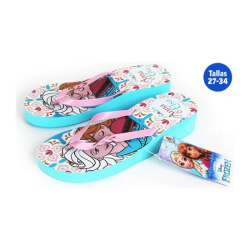 CHANCLAS DE VERANO PARA NIÑAS FROZEN AZUL TALLA 32