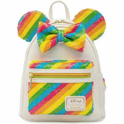 MOCHILA RAINBOW MINNIE DISNEY LOUNGEFLY 26CM