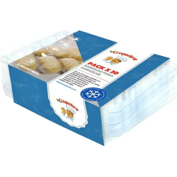 LA CROQUETERA - PACK DE 20 BANDEJAS APILABLES Y REUTILIZABLES - PARA 200 MASAS