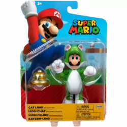 FIGURA LUIGI FELINO SUPER MARIO NINTENDO 10CM