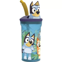 VASO FIGURITA 3D BLUEY C/CAÑITA