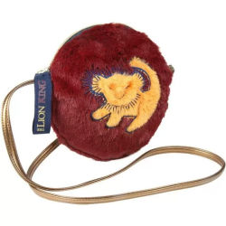 BOLSO BANDOLERA PELO LION KING - BURDEOS