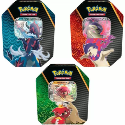 EXPOSITOR 6 LATAS METÁLICAS JUEGO CARTAS COLECCIONABLES SUMMER V ESPADA Y ESCUDO POKEMON SURTIDO