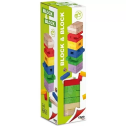 JUEGO TORRES MADERA COLORES BLOCK&BLOCK