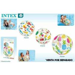 PELOTA HINCHABLE TRANSPARENTE 51CM.