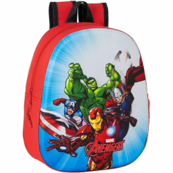 MOCHILA 3D VENGADORES AVENGERS MARVEL 32CM