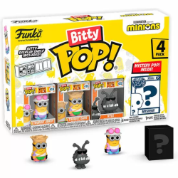 BLISTER 4 FIGURAS BITTY POP MINIONS SERIES 4