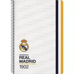 LIBRETA FOLIO 80 H. TAPAS DURAS REAL MADRID 1ª EQUIP. 23/24