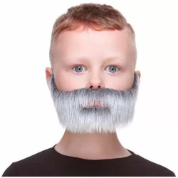 BIGOTE Y BARBA INFANTIL CANOSA TALLA ÚNICA