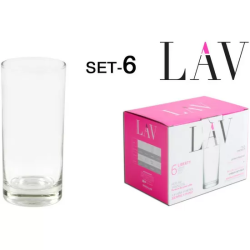 SET 6 VASOS AGUA 295CC LIBERTY