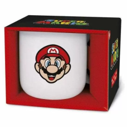 TAZA DE CERAMICA SUPER MARIO EN CAJA REGALO 400 ML