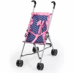 SILLA DE MUÑECA LUNARES ROSA/AZUL 55X41X25.50 CM