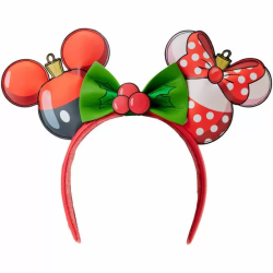 DIADEMA OREJAS NAVIDAD MICKEY & MINNIE DISNEY LOUNGEFLY