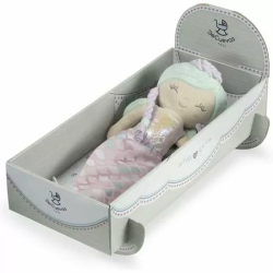 MUÑECA OCEAN FANTASY CON CUERPO BLANDO. ESTUCHE CONVERTIBLE EN CUNA 36CM