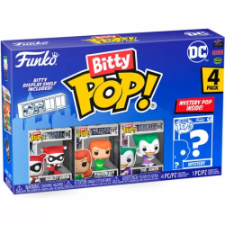 BLISTER 4 FIGURAS BITTY POP DC COMICS HARLEY QUINN