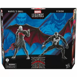 SET 2 FIGURAS MAVEL KNULL Y VENOM KING IN BLACK MARVEL LEGENDS 15CM