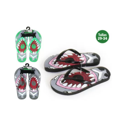 ZAPATILLAS PLAYA NIÑOS TIBURÓN GRIS TALLA 34