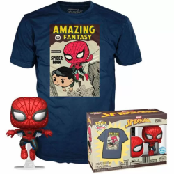 SET FIGURA POP & TEE MARVEL SPIDERMAN COMIC COVER