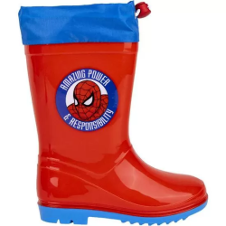 BOTAS LLUVIA PVC SPIDERMAN RED