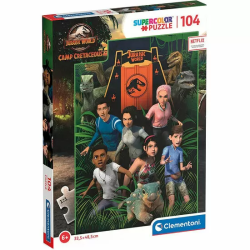 PUZZLE CAMP CRETACEOUS JURASSIC WORLD 104PZS