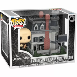 FIGURA POP TOWN THE ADDAMS FAMILY UNCLE FESTER & ADDAMS FAMILY MANSION