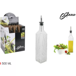 ACEITERA VIDRIO 500ML T/METAL ANNA