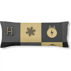 FUNDA DE ALMOHADA 100% ALGODÓN MODELO HOGWARTS CUADROS NAVIDAD DE 105 CM.