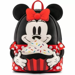 MOCHILA CUPCAKE MINNIE MOUSE DISNEY LOUNGEFLY 26CM